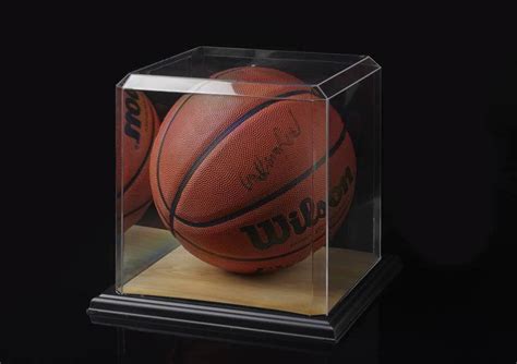 Basketball Display Case with Base - 9-3/4” x 9-3/4” x 9-5/8”, 1010cpbase