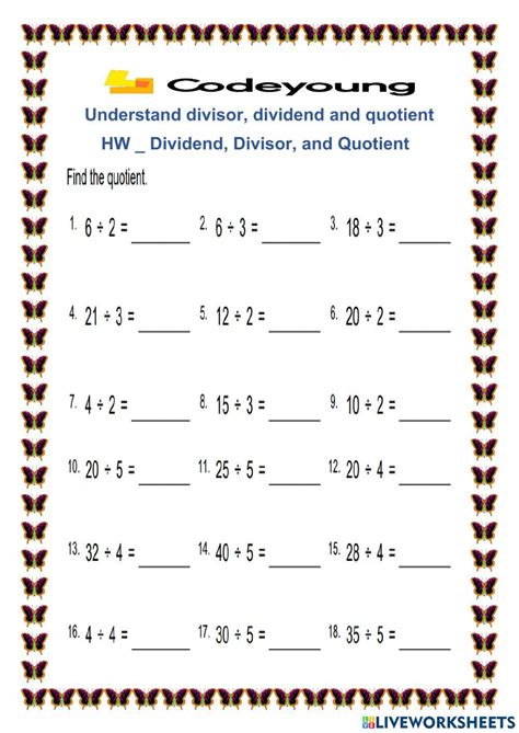 Dividend, Divisor, and Quotient HW 2104187 | Deepshikha