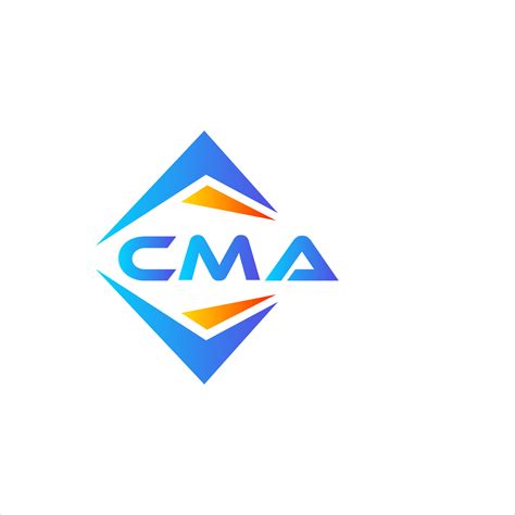 CMA abstract technology logo design on white background. CMA creative ...