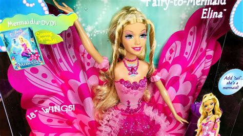 2006 Barbie Fairytopia Mermaidia Elina Doll Review - YouTube