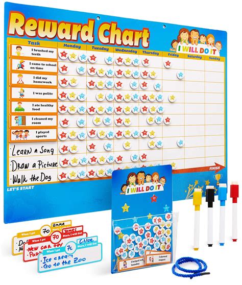 Buy Reward Chart for Kids at Home, Chores Chart for Multiple Kids ...