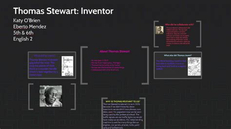 Thomas Stewart: Inventor by Katherine O'Brien on Prezi