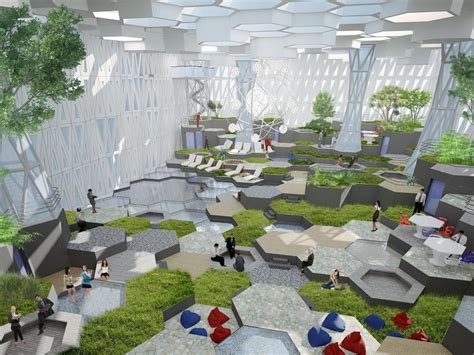 Communication and recreational space "ECOSYSTEM." | Landscape architecture design, Community ...