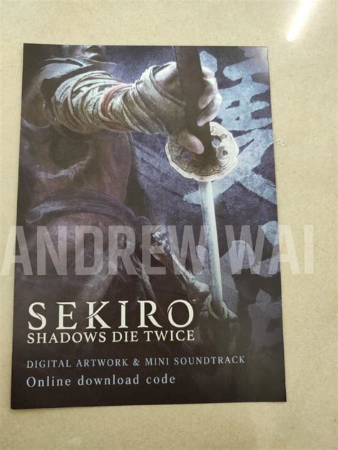 Sekiro Shadows Die Twice DLC Code, Video Gaming, Video Games, PlayStation on Carousell