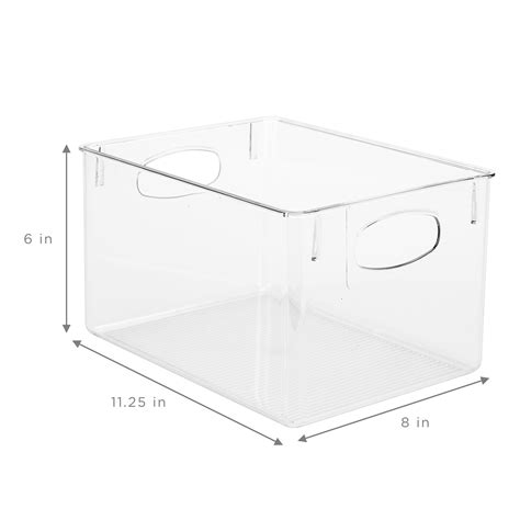 Clear Plastic Storage Bins with Handles (Large) – Sorbus Home