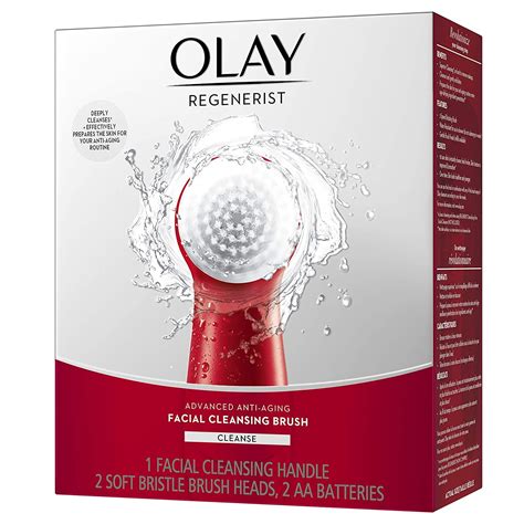 Facial Cleansing Brush by Olay Regenerist, Face Exfoliator with 2 Brush Heads - Walmart.com ...