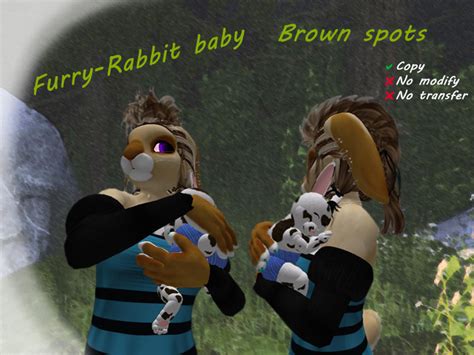 Second Life Marketplace - Furry-rabbit baby. Brown spots