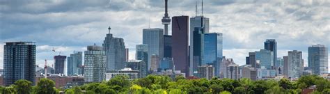 Cloudy Toronto Skyline • Images • WallpaperFusion by Binary Fortress ...