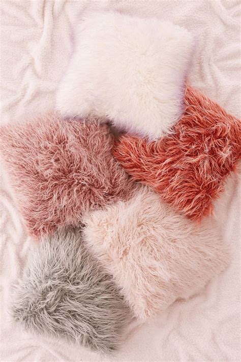 Marisa Tipped Faux Fur Pillow | Faux fur pillow, Pillows, Fur pillow