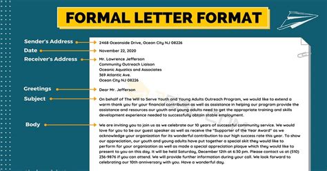 Formal Letter Format: Useful Example and Writing Tips • 7ESL