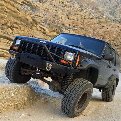 Jeep XJ Front Winch Bumper With D-Ring 84-01 Jeep Cherokee XJ Tuff Stuff Overland | Big Island ...