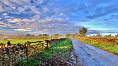 Summer morning in countryside wallpaper - backiee