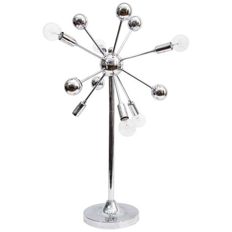 Midcentury Chrome Sputnik Table Lamp at 1stDibs | sputnik table lamps