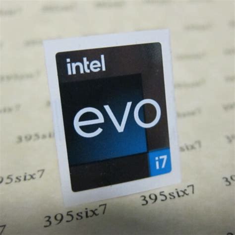 intel evo i7 sticker 18mm x 23mm #202211301015 | eBay