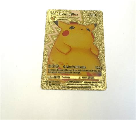 Mavin | Pikachu Vmax Gigantamax Gold Pokemon Card