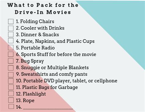 Tips for Drive-In Movies: What to Pack for an Epic Experience