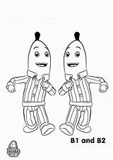 Bananas In Pyjamas Coloring Pages Free Printable Sketch Page sketch template