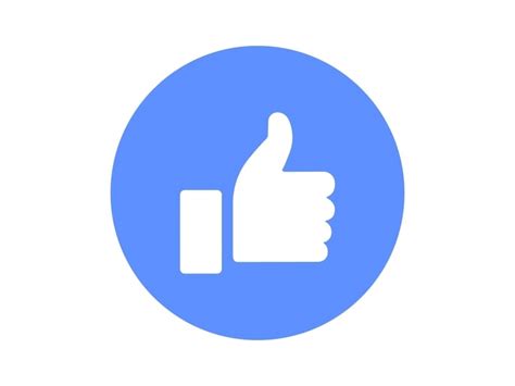 Facebook Like in Circle Icon PNG vector in SVG, PDF, AI, CDR format