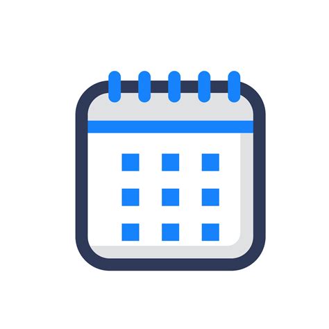 Blue Calendar Icon 5988949 Vector Art at Vecteezy