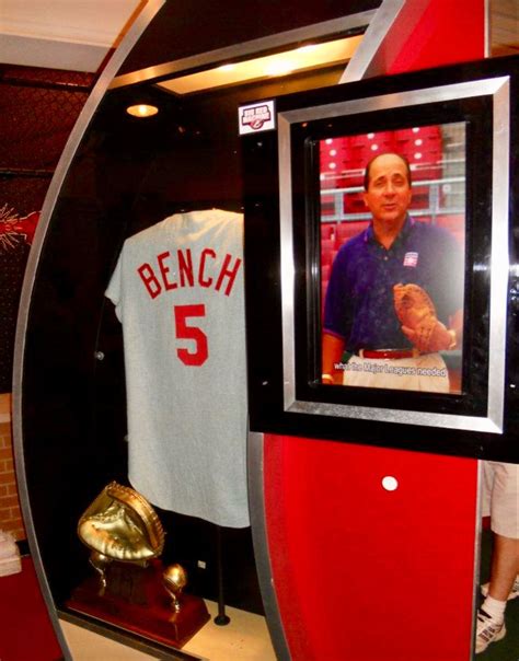 Johnny Bench display, Cincinnati Reds Hall of Fame and Museum ...