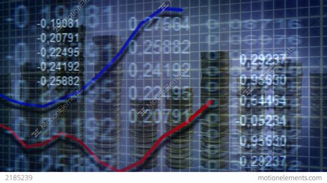 Loopable Economic Background Graph Numbers And Sta Stock Animation | 2185239