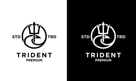 Trident sea vintage logo design 10505799 Vector Art at Vecteezy