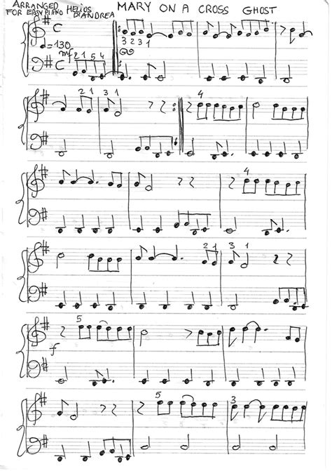 Mary On A Cross - Easy Piano - Digital Sheet Music | Sheet Music Plus