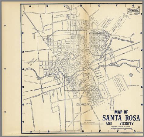 Map of Santa Rosa and Vicinity. : Thomas Bros. : Free Download, Borrow, and Streaming : Internet ...