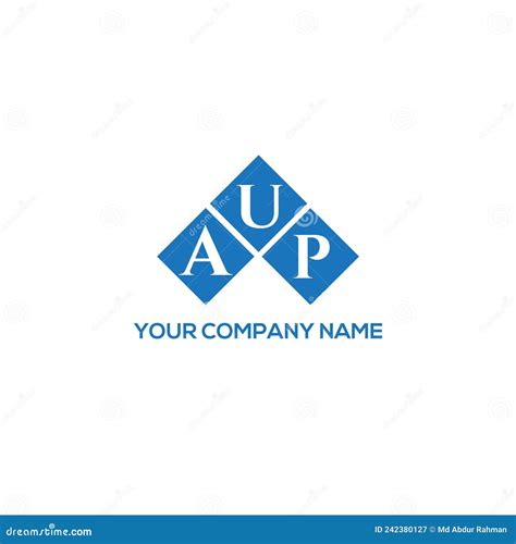 AUP Letter Logo Design on White Background. AUP Creative Initials Letter Logo Concept Stock ...