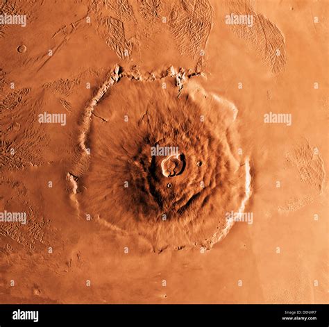 Olympus Mons, Mars, from Viking Orbiter Stock Photo - Alamy