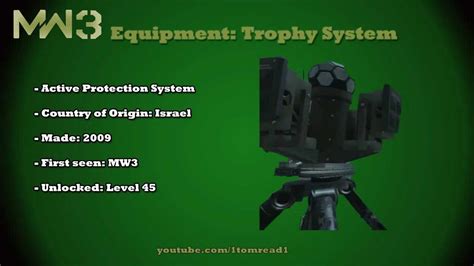 Modern Warfare 3: Trophy System! MW3 ONLINE GAMEPLAY @ THE END! Equipment Breakdown - YouTube