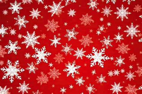 Premium AI Image | Snowflakes on red background Christmas background