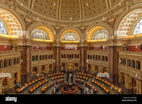 Inside the Library of Congress on Capitol Hill, Washington DC, United ...