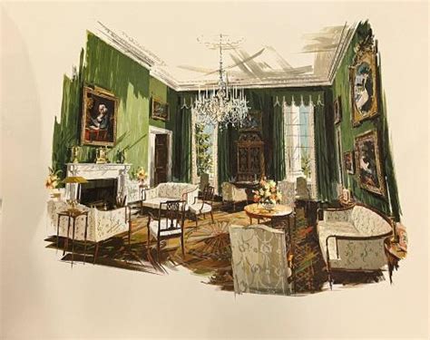 Print of White House Green Room – All Artifacts – The John F. Kennedy ...