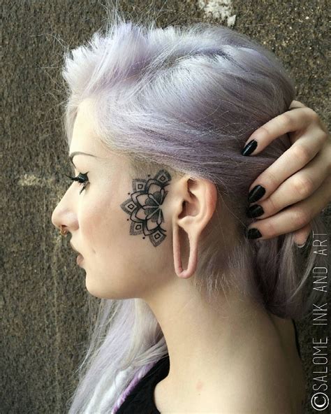 Instagram | Hairline tattoos, Girl tattoos, Face tattoos for women