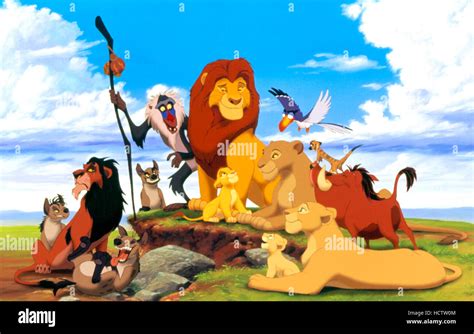 THE LION KING, Ed, Scar, Shenzi, Banzai, Rafiki, Mufasa, Simba, Sarabi ...