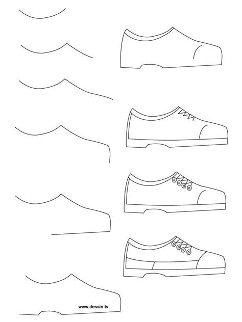 hvernig á að teikna allskonar fyrir börnin | Shoes drawing, Easy drawings, Drawing tutorial easy