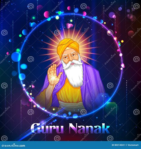 Happy Guru Nanak Jayanti Festival of Sikh Celebration Background Stock ...