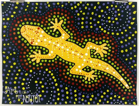 Australian Aboriginal Dot Art (4th) - Art with Mrs. Nguyen