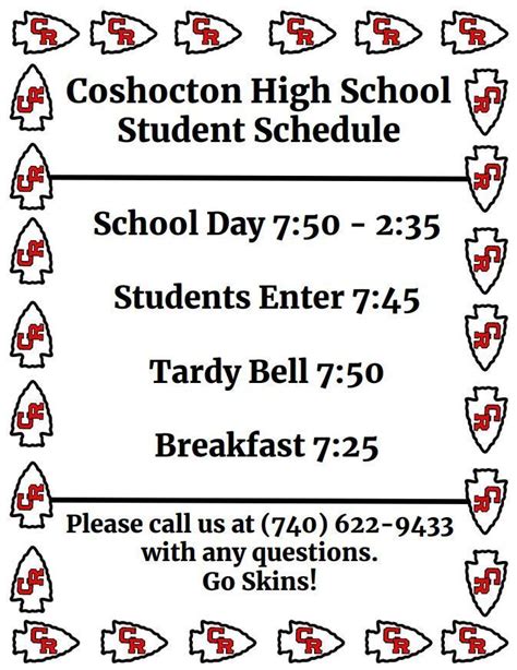 CHS Student Schedule | Coshocton City Schools