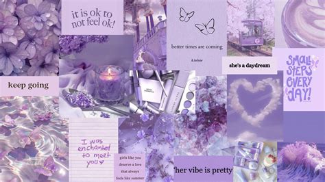 Aesthetic purple collage laptop wallpaper pink wallpaper laptop cute laptop wallpaper cute ...