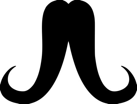 Big Image Png - Mustache Silhouette (2232x1689), Png Download