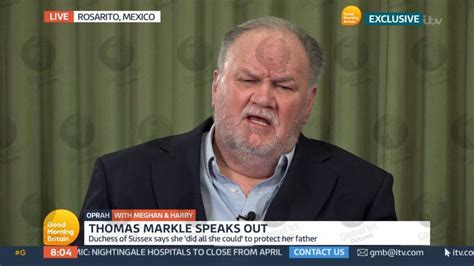 Thomas Markle reacts to the Oprah interview and says daughter Meghan let him down and the ...