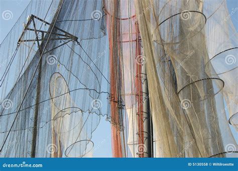 Fishing Nets and Fish-traps Stock Photo - Image of knotted, fishing: 5130558