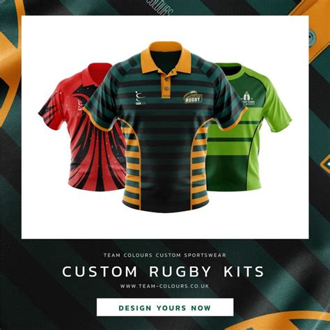 the custom rugby kits are designed to match any team's uniform