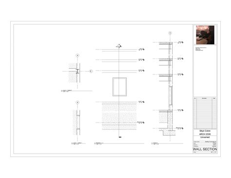 Revit Wall Section Sheet | Skye Colon B.Tech III Research Page