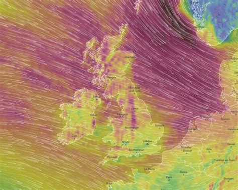 Storm Pia: Weather maps turn red as Scandinavian blast to batter Britain | Weather | News ...