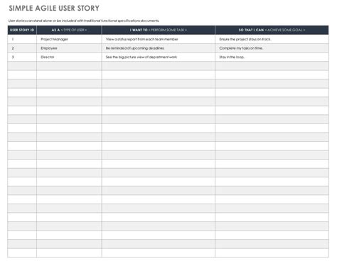 Free Requirements Template - FREE PRINTABLE TEMPLATES