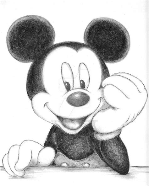 Mickey Mouse Sketch at PaintingValley.com | Explore collection of ...