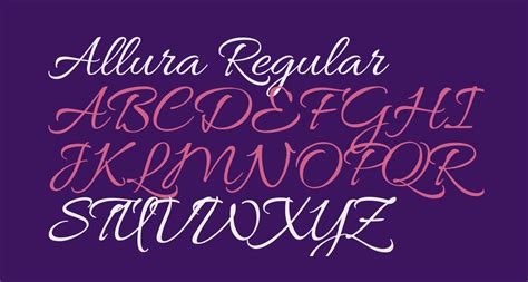 Allura Regular free Font - What Font Is